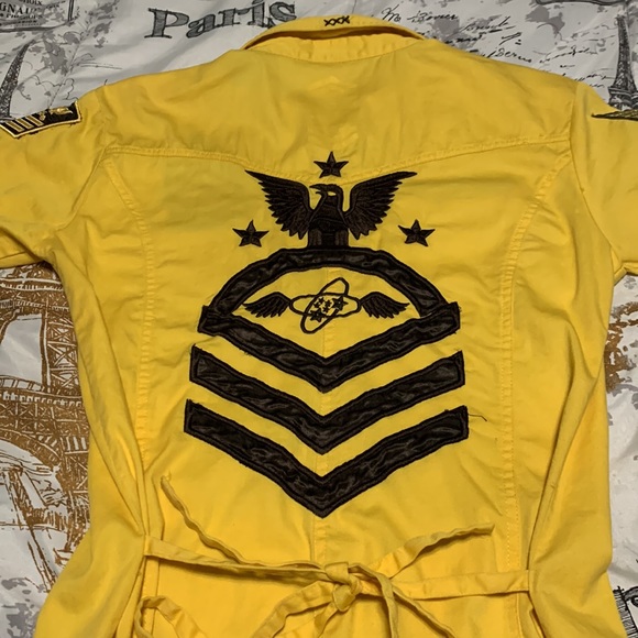 Halloween costume Military Woman Solider Mini dress stretch Space Force/Army XL - Picture 5 of 7